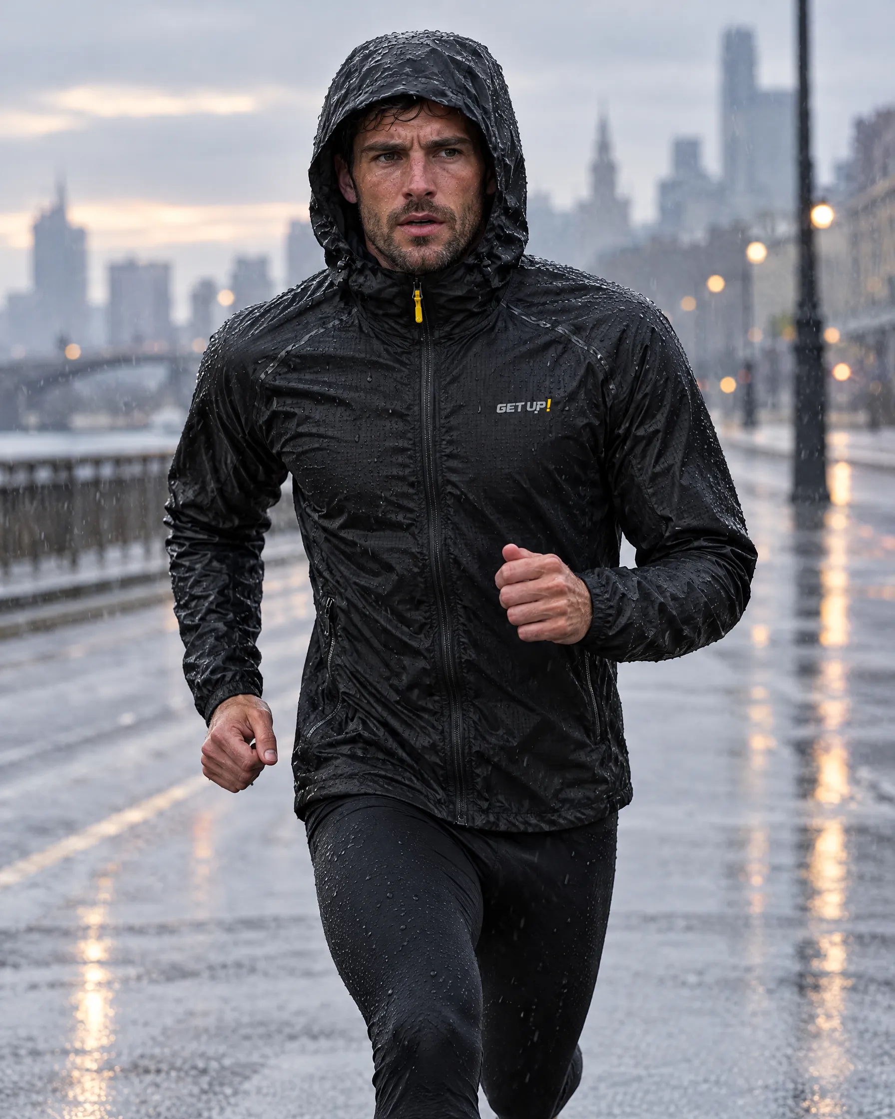 Storm Run Jacket in use