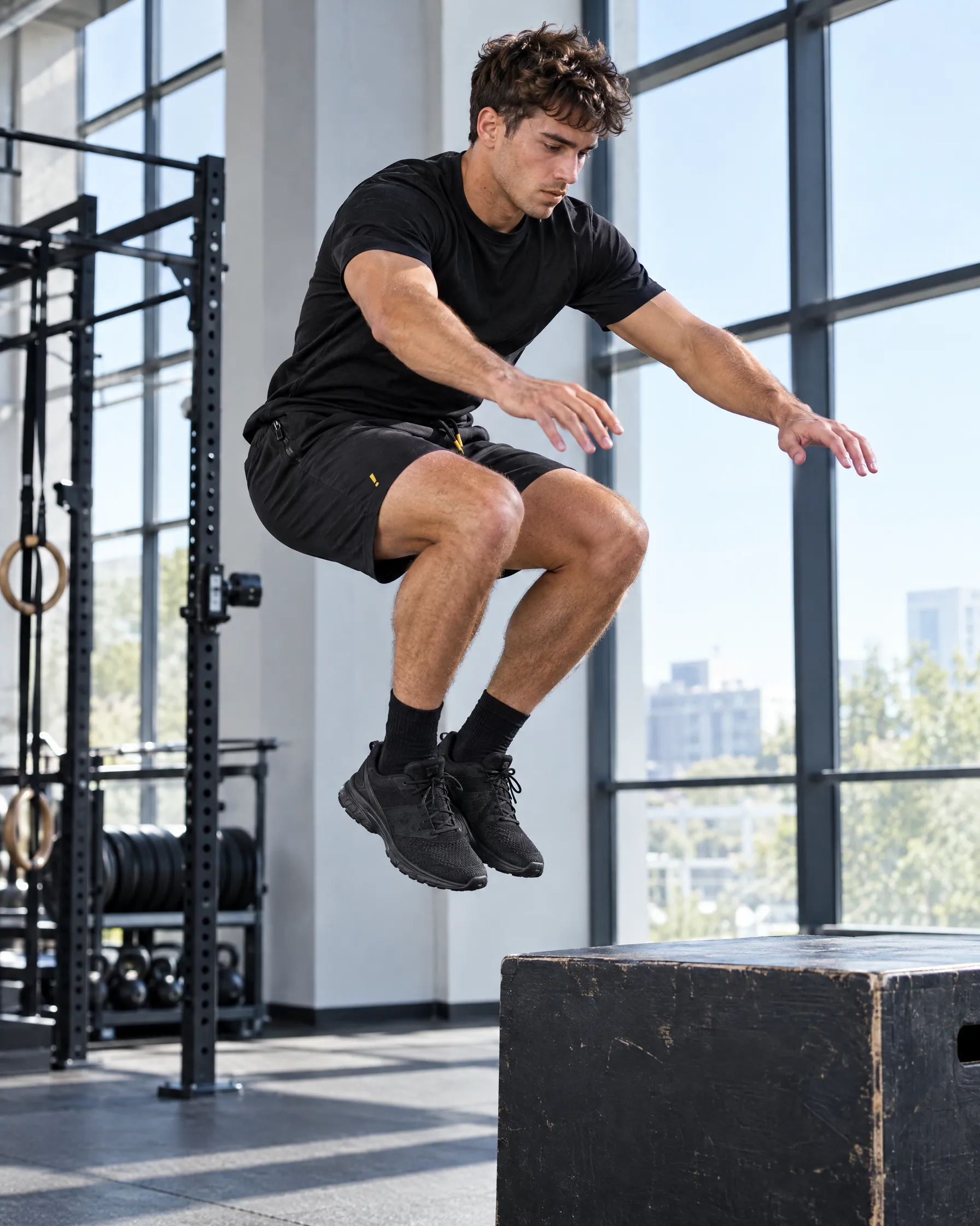 Work 7" Training Short in use